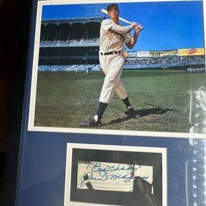Joe DiMaggio Signed Cut “Best Wishes” PSA/DNA LOA Framed Inscribed Best Wishes